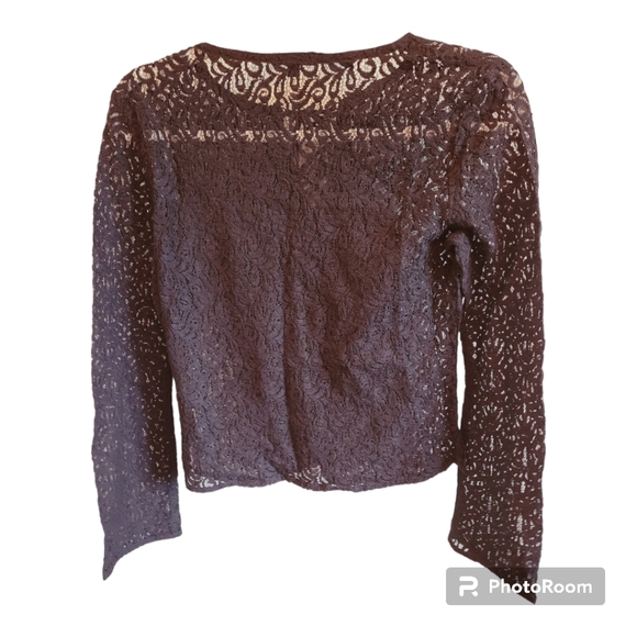 Jacob Black Lace Long Sleeve Top - Picture 3 of 6